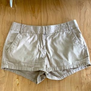 J. Crew khaki shorts size 4 100% cotton